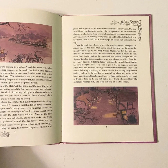 Vintage 1983 Tales From The Wind In The Willow Home Sweet Home Kenneth Grahame - Picture 8 of 13